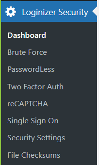Loginizer Security Plugin Options